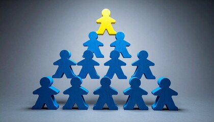 Grafik einer Menschenpyramide