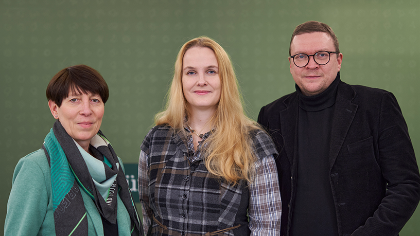 Jana Brauweiler, Stefanie Kast und Markus Will vom HSZG-Team der DACH-Studie Integrierte Managementsysteme