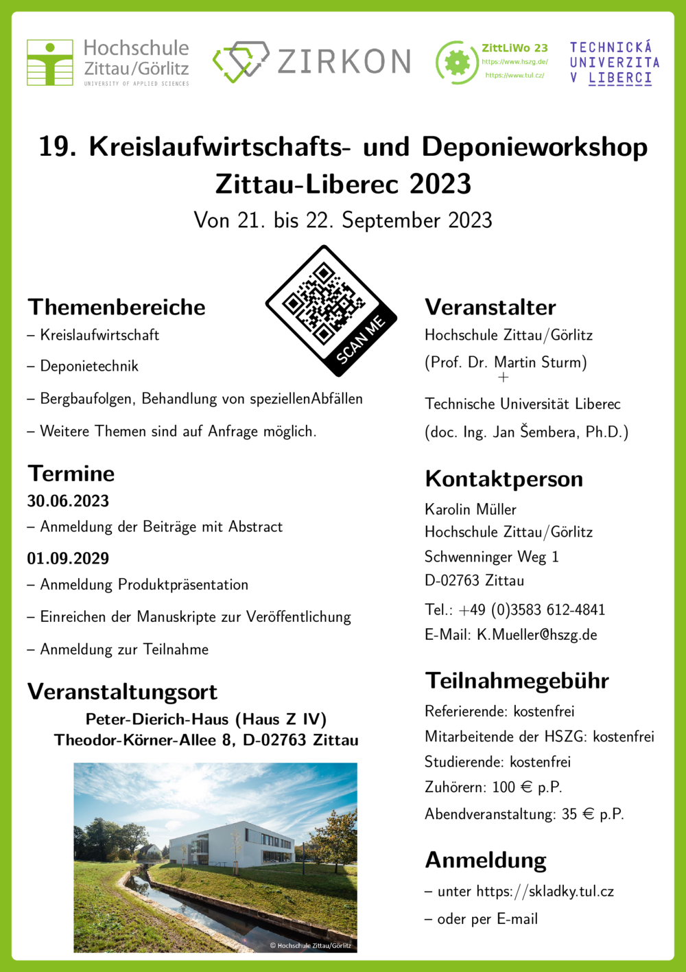 Poster mit Informationen zur Konferenz 